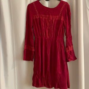 NWOT GORGEOUS RED FLOWY EARTHBOUND DRESS